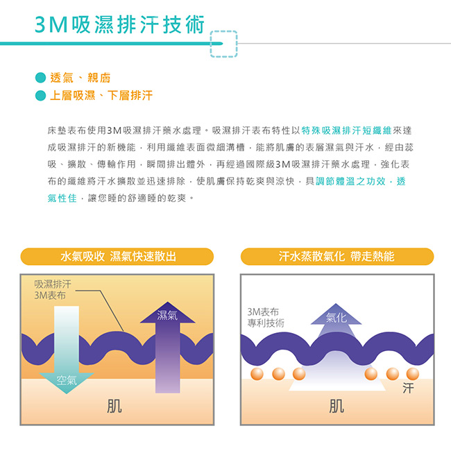 Pathfinder派菲德 3M吸濕排汗熱銷獨立筒床墊-雙人加大6尺