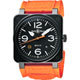 Bell & Ross Aviation 限量版軍事飛行機械腕錶-黑x橘/42mm product thumbnail 1
