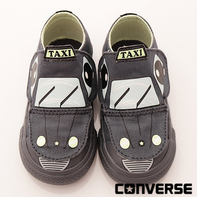 converse童鞋 taxi童趣設計款 58190灰(小童段)T2