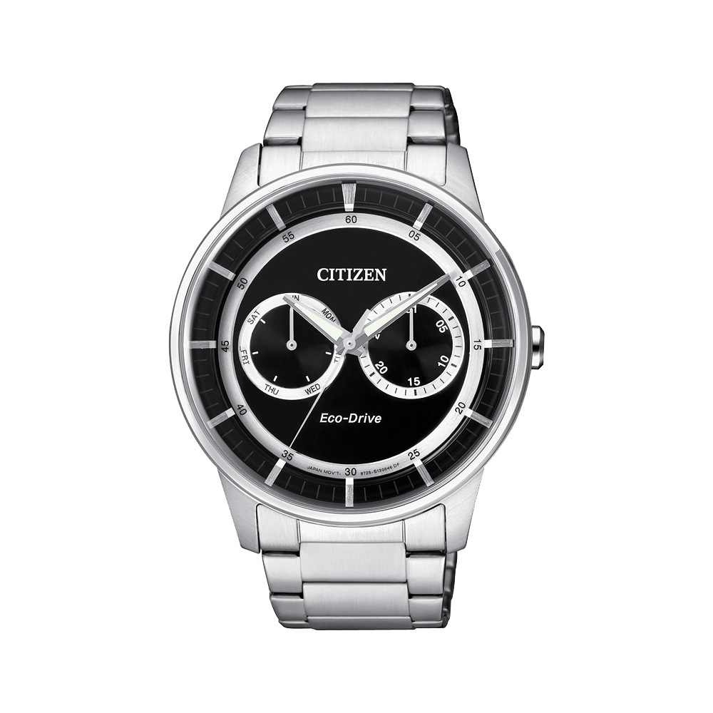 CITIZEN Eco-Drive 率性爵士風格腕錶(BU4000-50E)-黑/42mm
