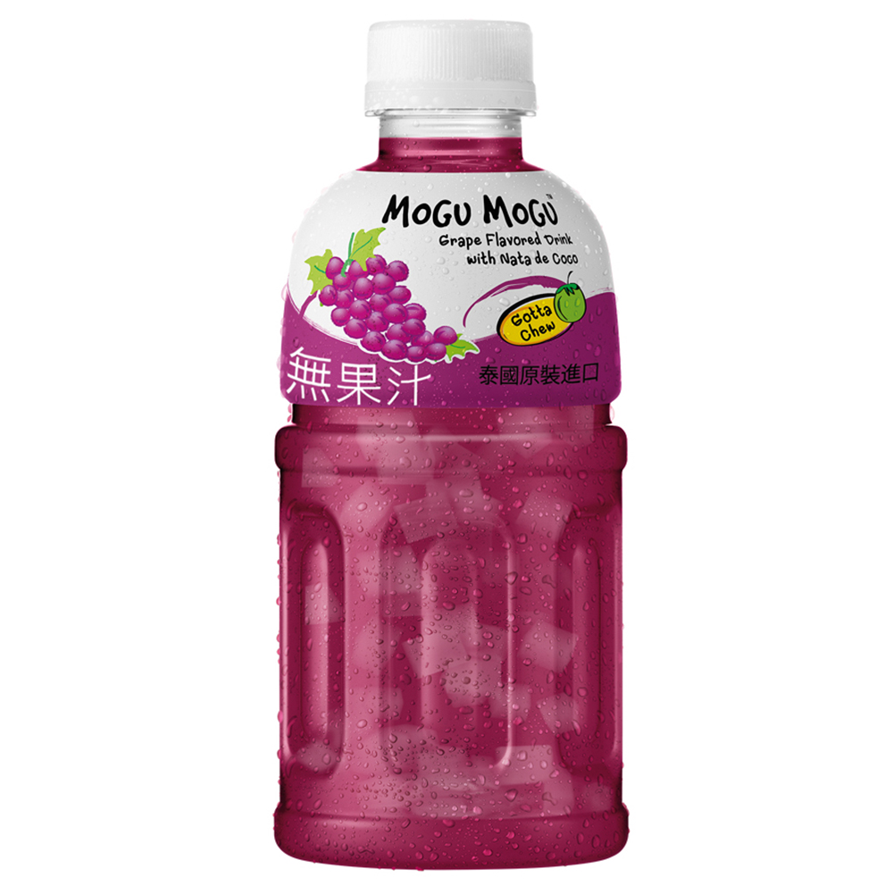 Mogu Mogu摩咕摩咕 椰果飲料-葡萄口味(320ml)