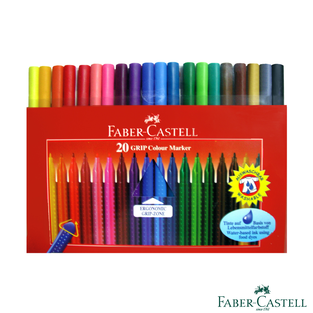 Faber-Castell 紅色系 握得住抗壓三角筆桿20色