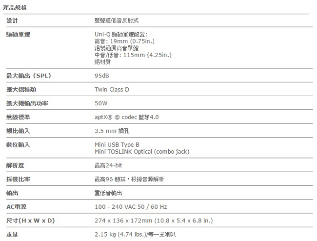 KEF EGG 主動式 藍芽多媒體喇叭(白色)