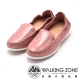 WALKING ZONE 高質感皮革休閒鞋 女鞋-粉(另有灰、藍) product thumbnail 1