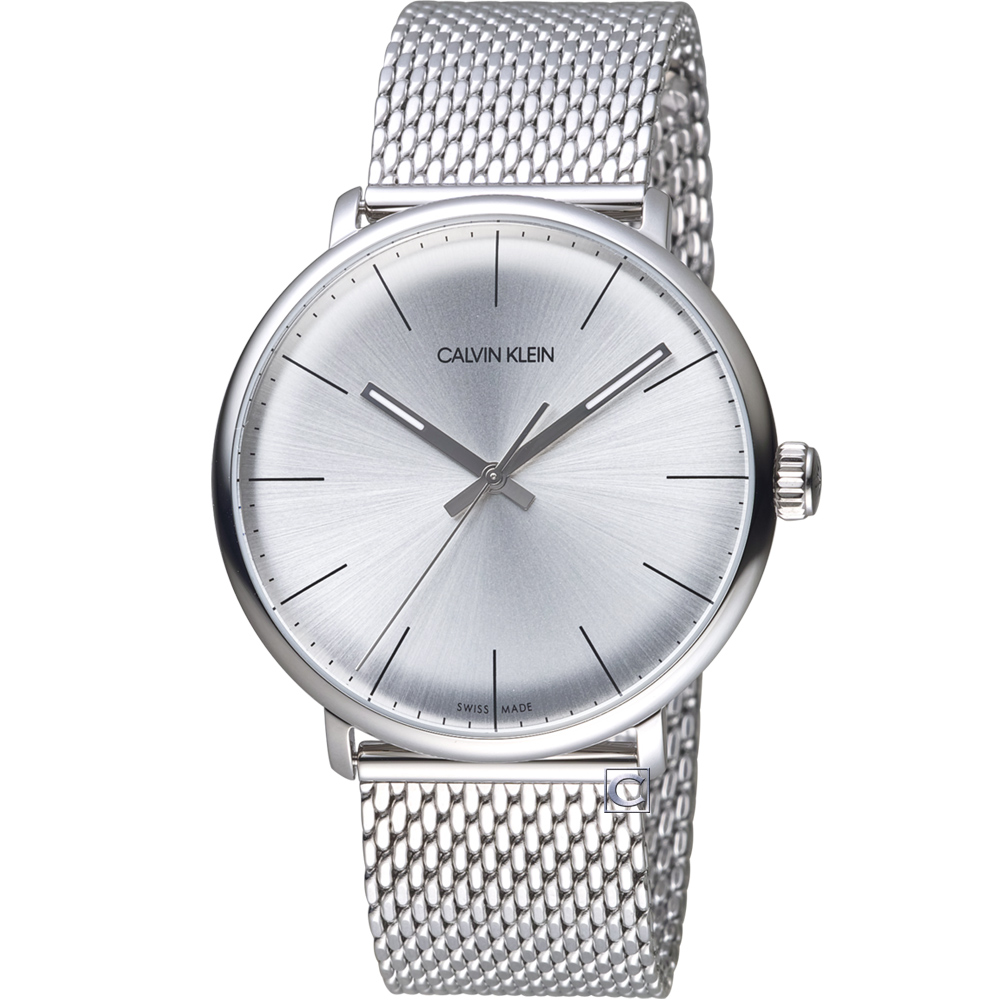 Calvin Klein ck巔峰系列 復刻版時尚腕錶(K8M21126)銀白/40mm