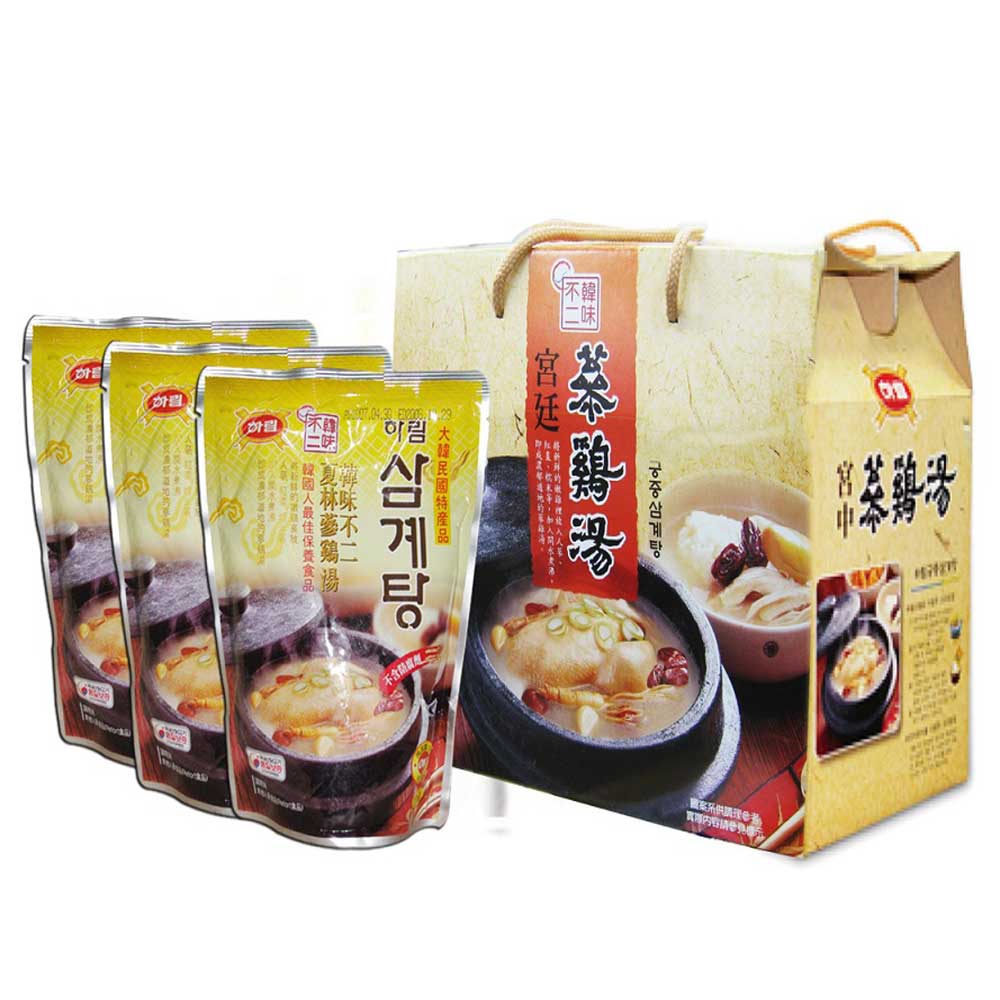 韓味不二 夏林蔘雞湯禮盒(1kg*3)