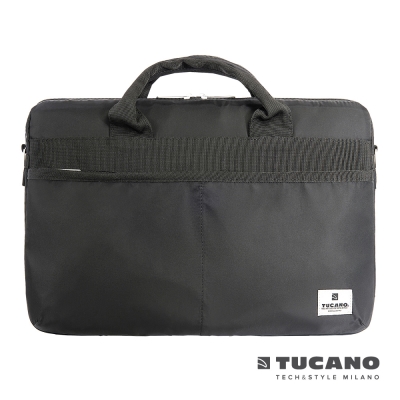 TUCANO Shine slim 15.6吋薄型輕便手提肩背二用電腦包-黑