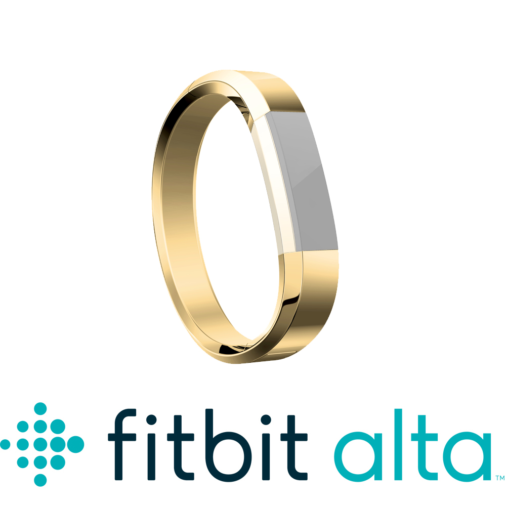 Fitbit Alta 金屬手環帶(金色)