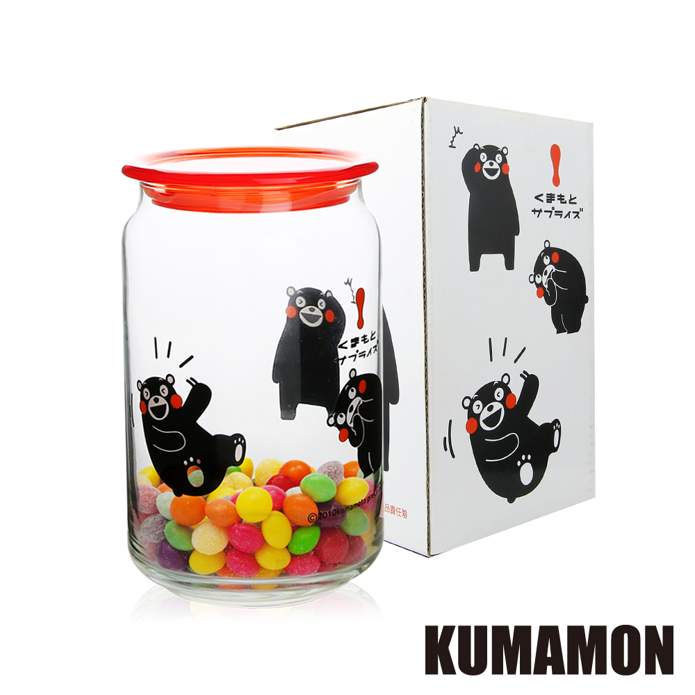KUMAMON熊本熊 玻璃儲物罐750ml