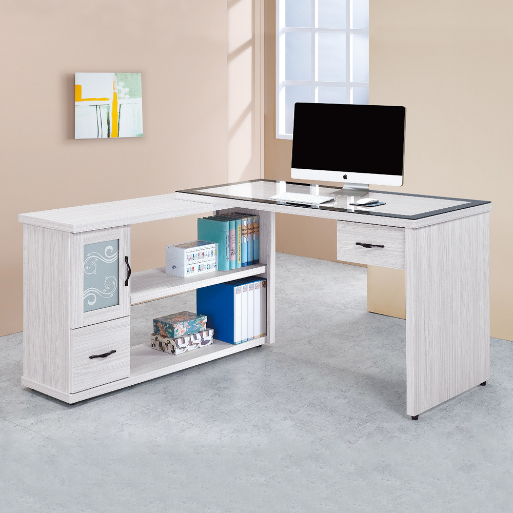 Boden-維卡斯4.4尺L型書桌/工作桌/辦公桌-131x121x81cm