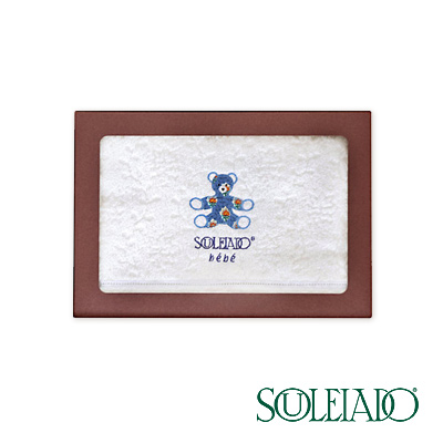 【SOULEIADO】普羅旺斯熊刺繡毛巾中禮盒