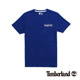 Timberland 男款寶藍色品牌印花圖樣短袖T恤 product thumbnail 1