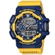 G-SHOCK亮彩新色街頭時尚新層次雙顯運動錶(GA-400-9B)-黃色X藍框/51.9mm product thumbnail 1