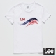 Lee 短袖T恤 國旗彩帶式圖案印刷 白 女 product thumbnail 1