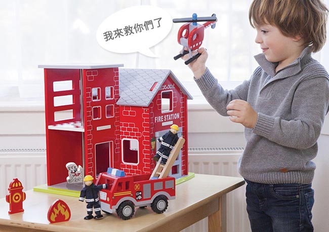 【荷蘭New Classic Toys】貨櫃系列-木製裝運貨櫃車玩具 - 10910