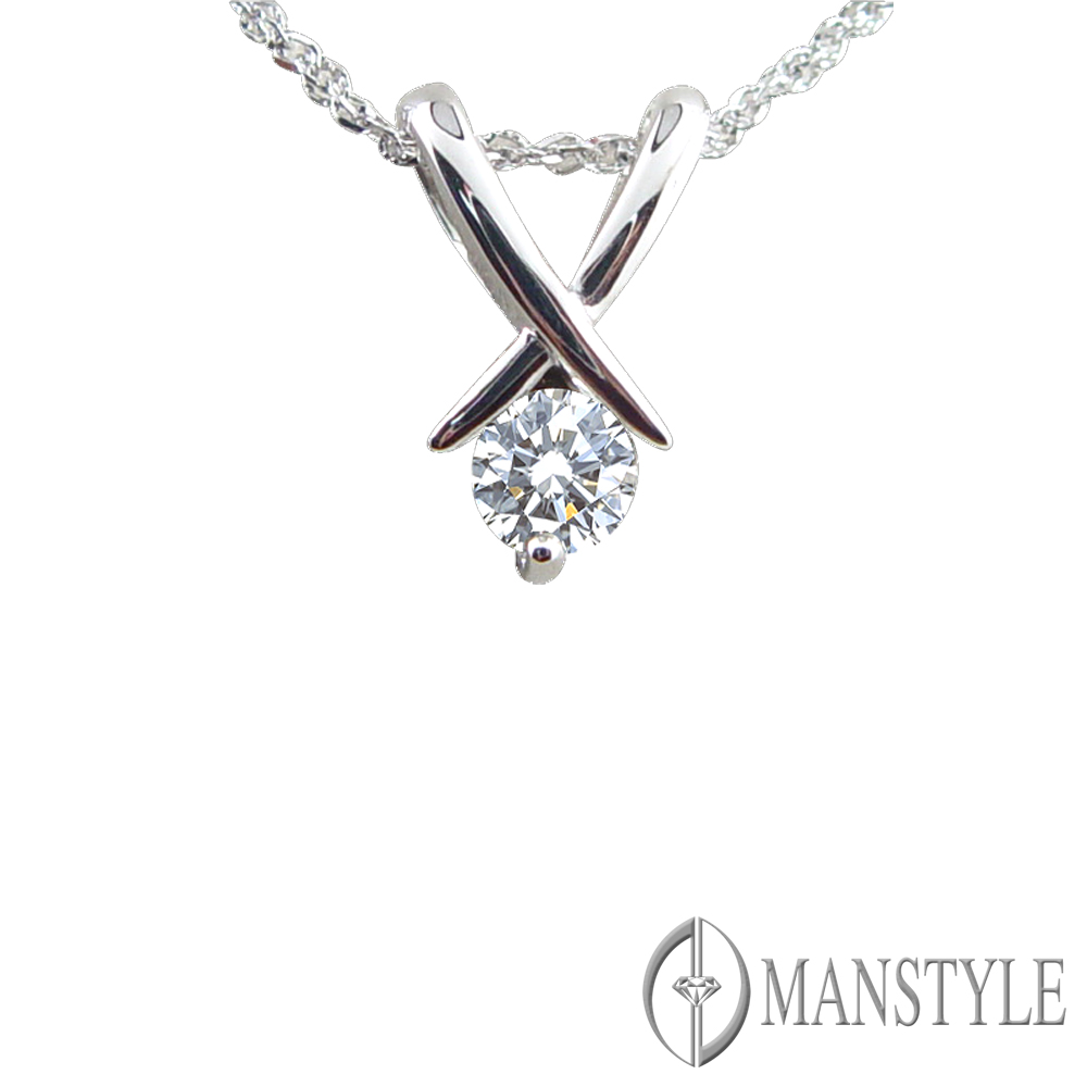 MANSTYLE「著迷」0.50ct 八心八箭鑽墜