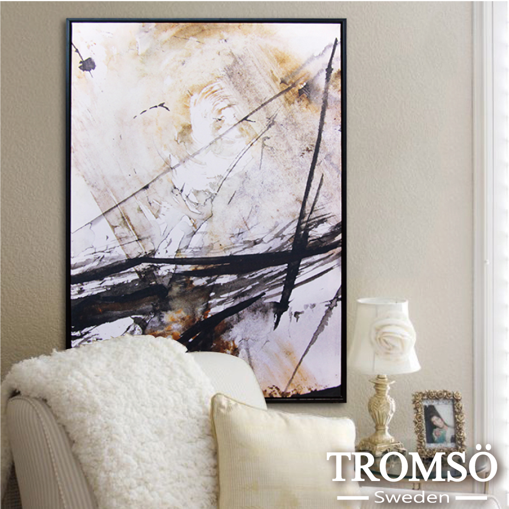 TROMSO時尚風華抽象有框畫-潑墨氣度-W920(52X72cm)