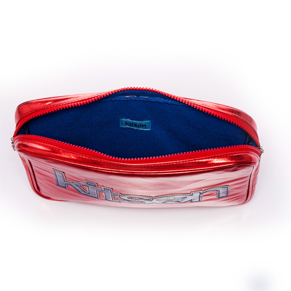 kitson 金屬光 NB / i-Pad 收納包-RED
