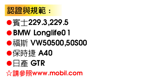 美孚 Mobil 1 白金全合成機油0W-40 (6入)