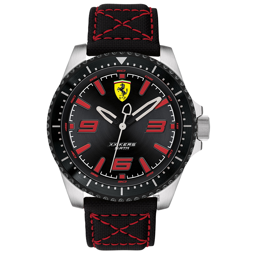 Scuderia Ferrari 法拉利 XX KERS 競速手錶-黑/45mm