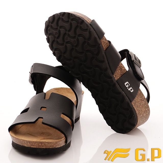 GP時尚涼拖-楔形涼鞋款-WSE85-10黑色(女段)