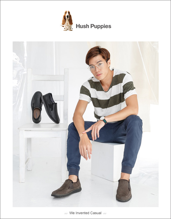 Hush Puppies BOLT百搭休閒鞋-黑