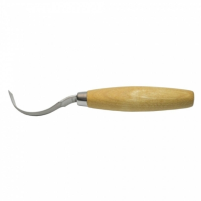 MORAKNIV Wood Carving Hook 163S 不鏽鋼彎勾木雕刀 原木色