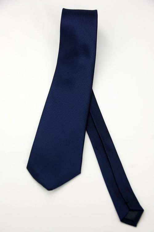 Alpaca 深藍方暗紋領帶