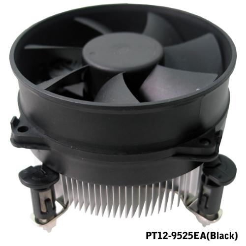 超靜音鋁擠LGA775 CPU散熱器(PT12-9525EA)