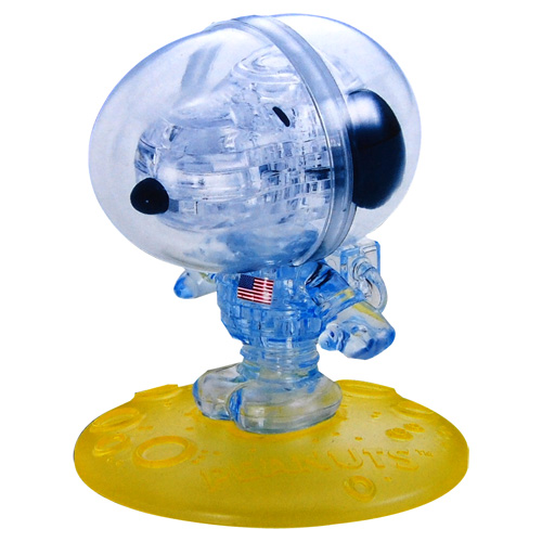 史努比太空人3D水晶拼圖-(8cm系列-35片)
