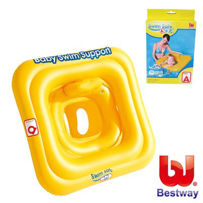 美國品牌【Bestway】27x27方形平衡寶寶充氣座圈