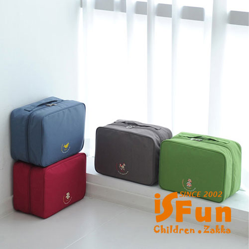 iSFun 童話樂園 舖棉大容量收納旅行包 四色可選