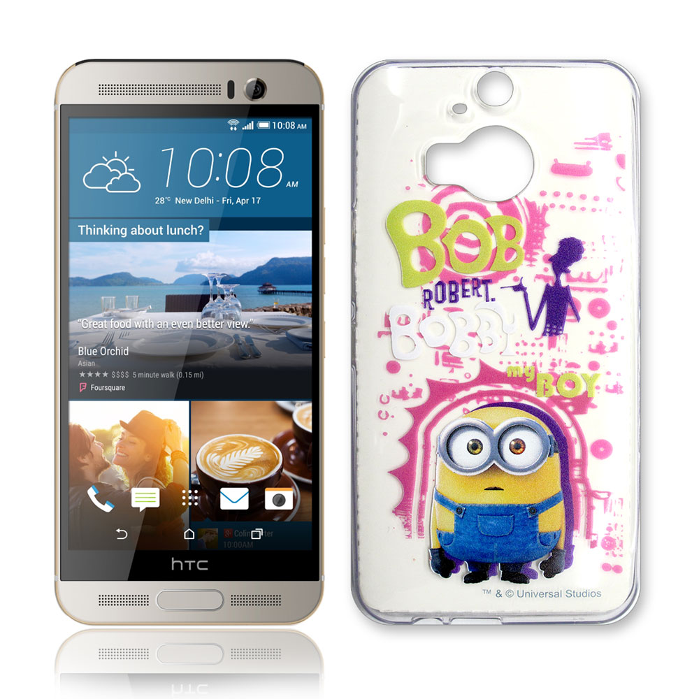 黃色小小兵正版 HTC One M9+ 透明手機軟殼(人物篇) product image 1