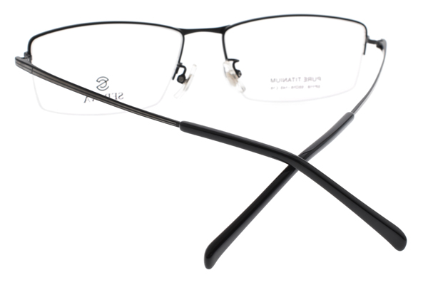 SEROVA眼鏡 純鈦半框/霧黑#SP118 C16