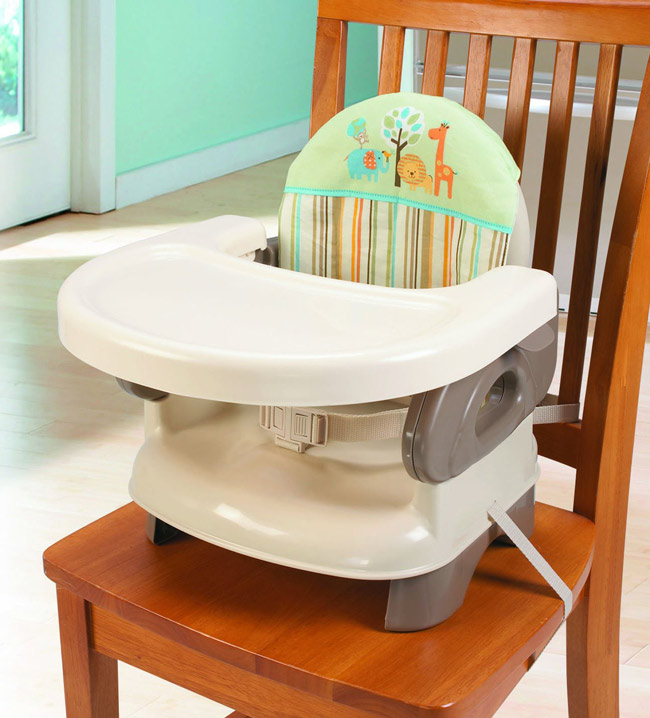 美國品牌 Summer Infant 可攜式活動餐椅 - 綠咖啡色