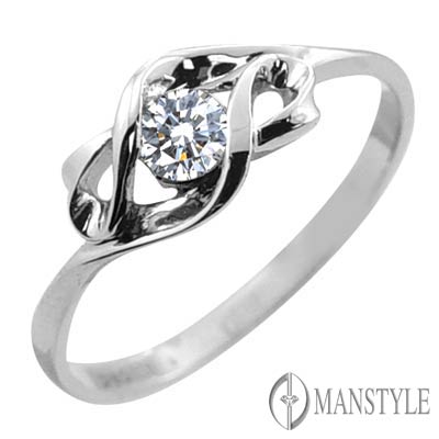 MANSTYLE「浪漫之情」0.12ct 八心八箭鑽戒