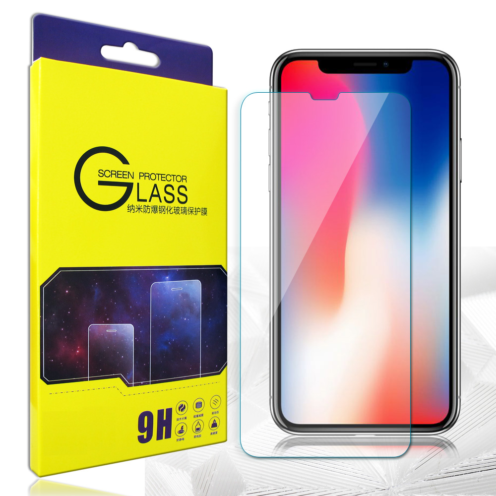 GLA iPhone X 疏水疏油9H鋼化玻璃膜
