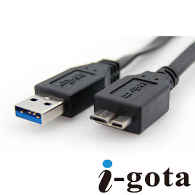 i-gota 超高速USB3.0 A公-Micro USB公傳輸線 扁線 1.8M