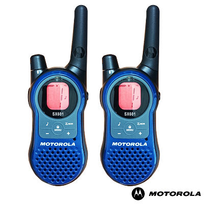 Motorola (摩托羅拉) SX601《雙座充組》免執照無線電對講機(一組二支)