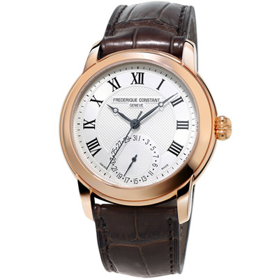 CONSTANT 康斯登 Manufacture系列經典機械腕錶-咖啡色/42mm