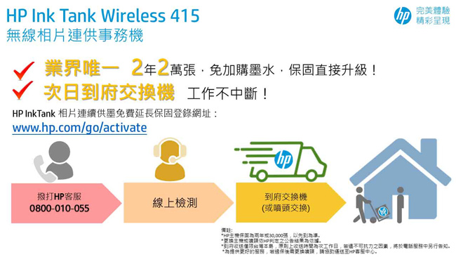 HP InkTank Wireless 415 無線相片連供事務機