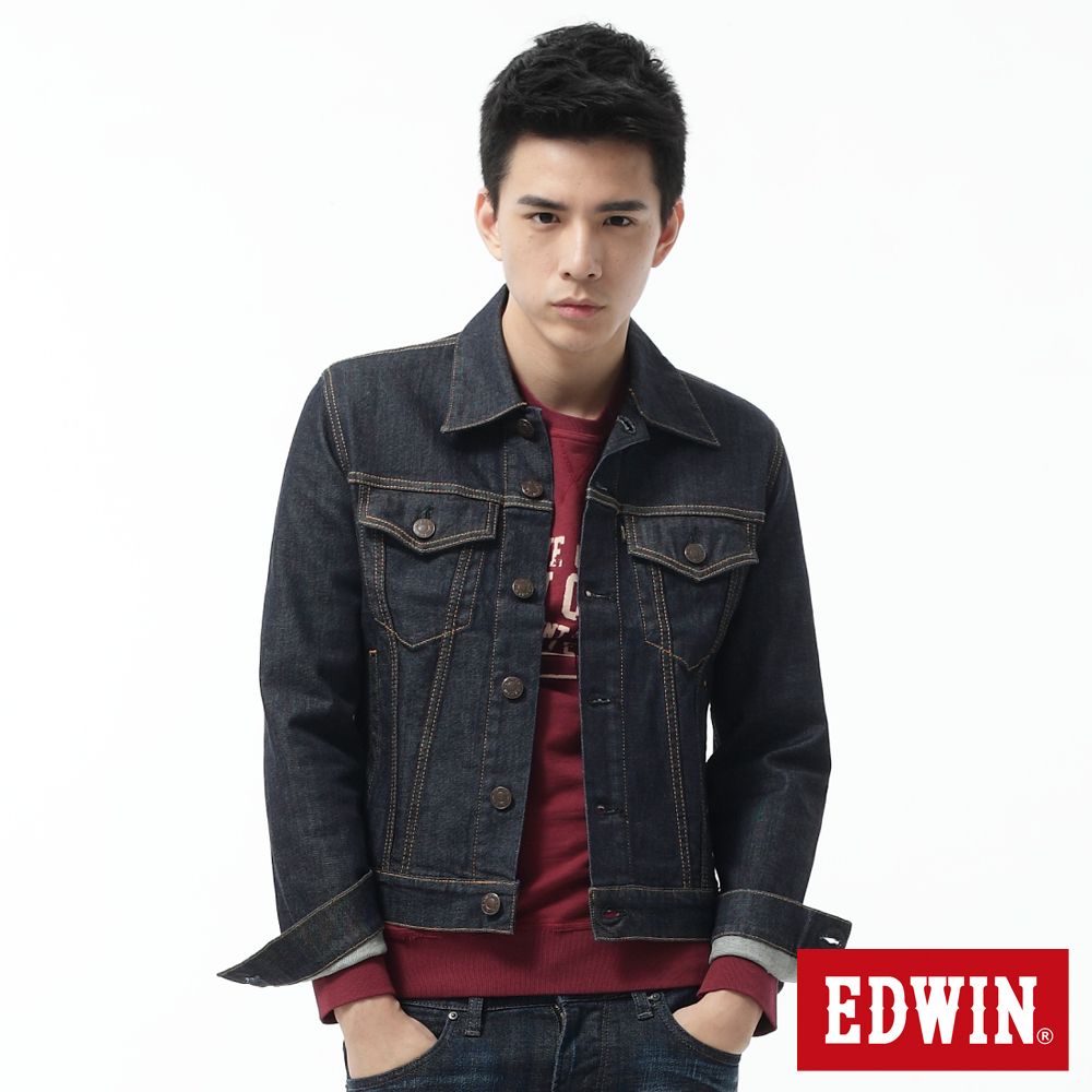 EDWIN原創意志503ZERO牛仔外套-男款-原藍色