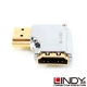 LINDY 林帝 水平向右90度旋轉 A公對A母 HDMI 2.0 轉向頭 (41507) product thumbnail 1