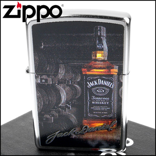 ZIPPO 美系~Jack Daniels威士忌-酒瓶圖案設計打火機
