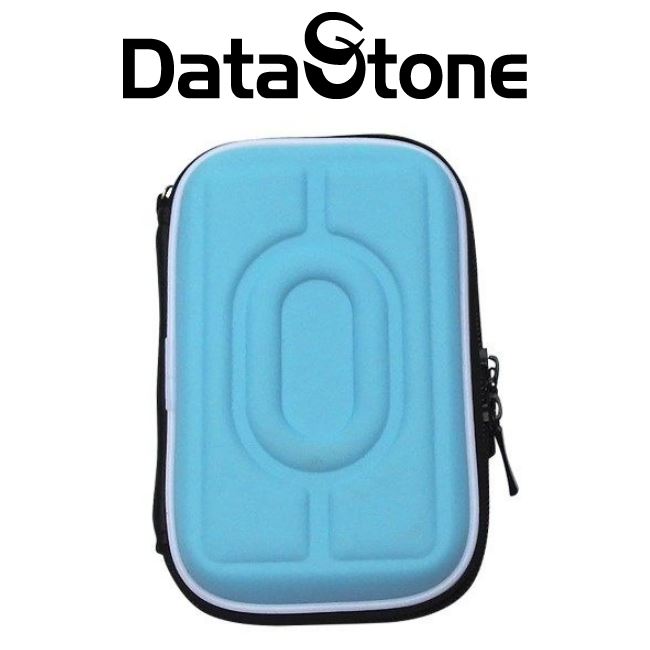 DataStone 多功能防震硬殼收納包(適2.5吋硬碟/行動電源//3C產品)-天空藍