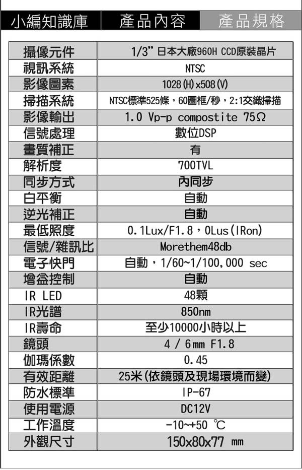 監視器攝影機組 - KINGNET AHD 8路4聲 + 8支槍型攝影機 DVR