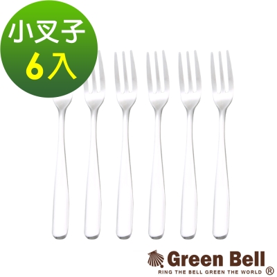 GREEN BELL綠貝晶緻純正304不鏽鋼水果叉(6入)