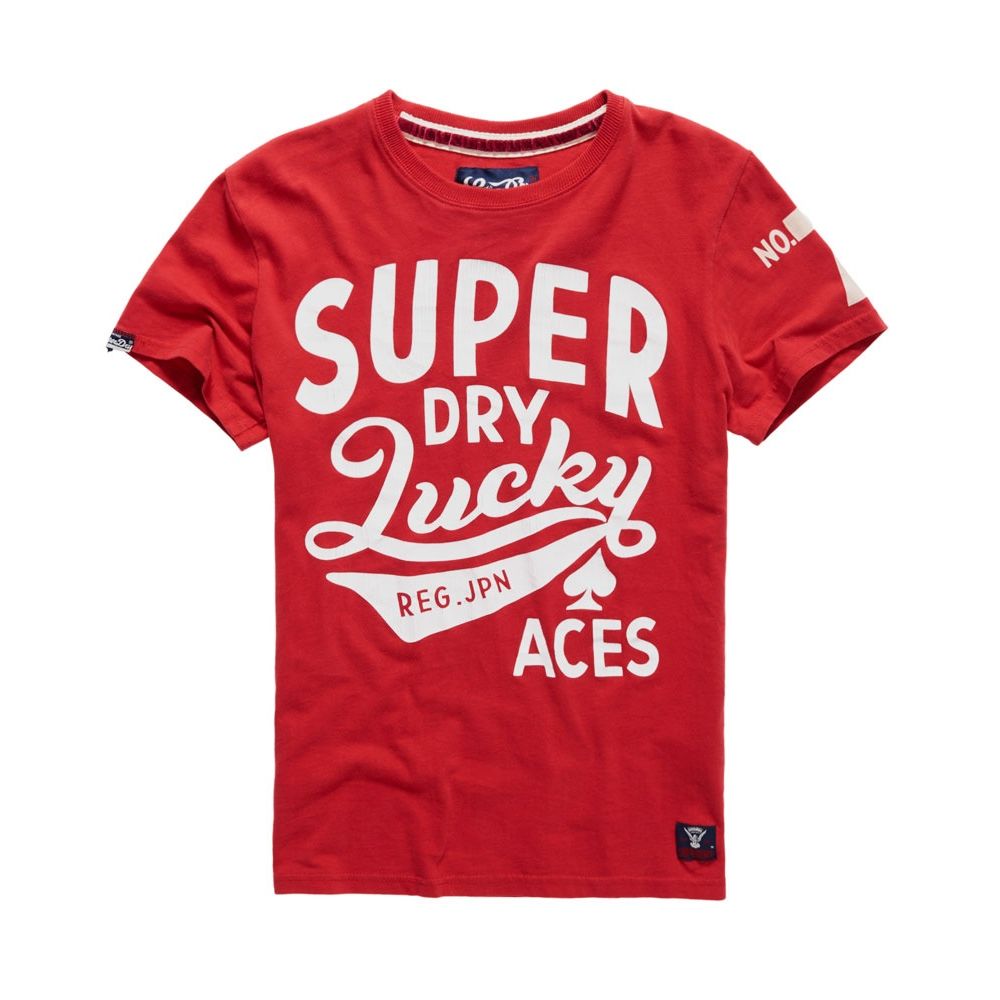 SUPERDRY 極度乾燥 文字T恤 紅色