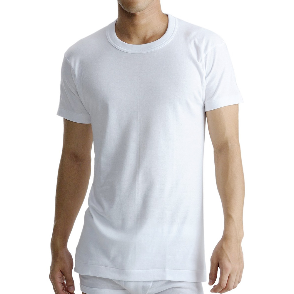 BVD 日本精紡交撚紗系列  圓領短袖上衣(白色) XL