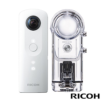 RICOH THETA SC炫彩夜拍機+TW-1潛水機殼組 (公司貨)